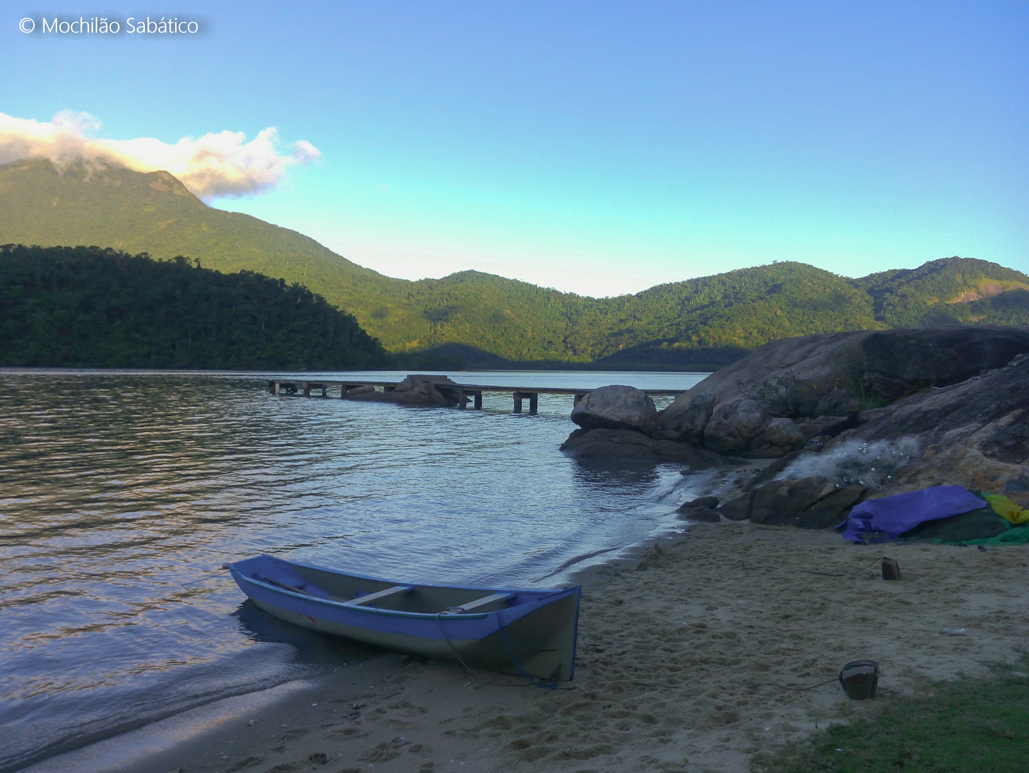 Última praia no saco do Mamanguá do lado de Paraty Mirim