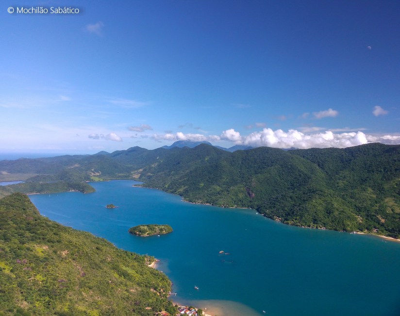Vista do Saco de Mamanguá no Pico do Pão de Açúcar (Reserva Ecológica Juatinga, Paraty)