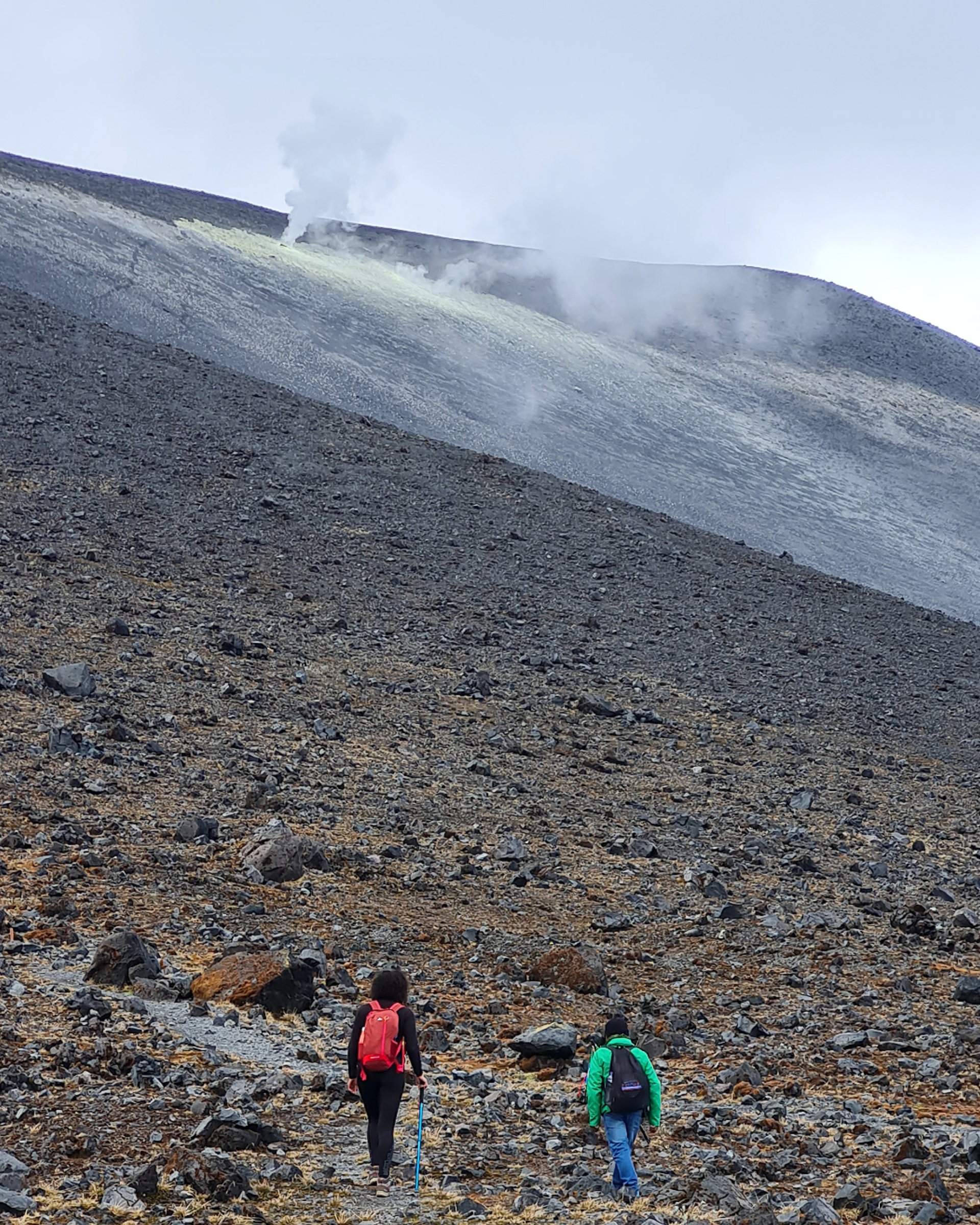 fumarolas volcan Purace